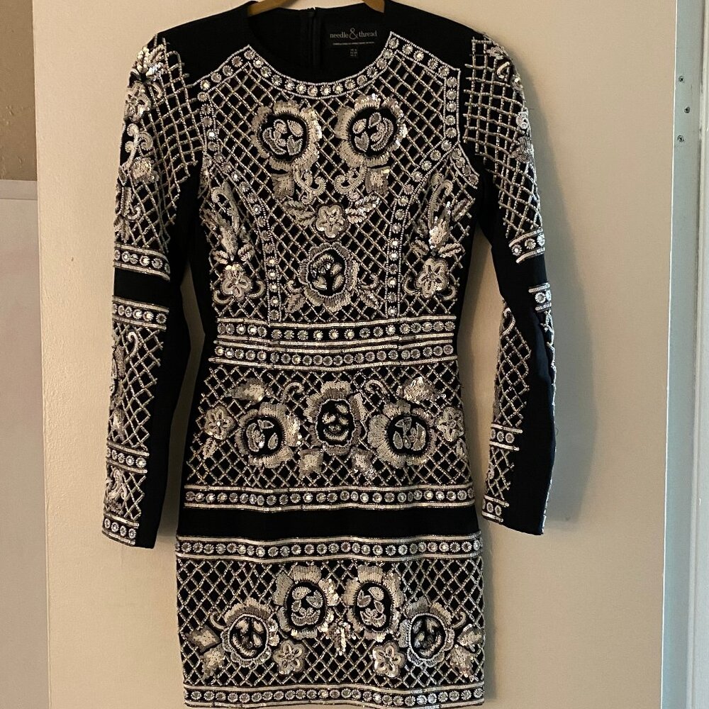 Needle & Thread sequin beaded dress size 2